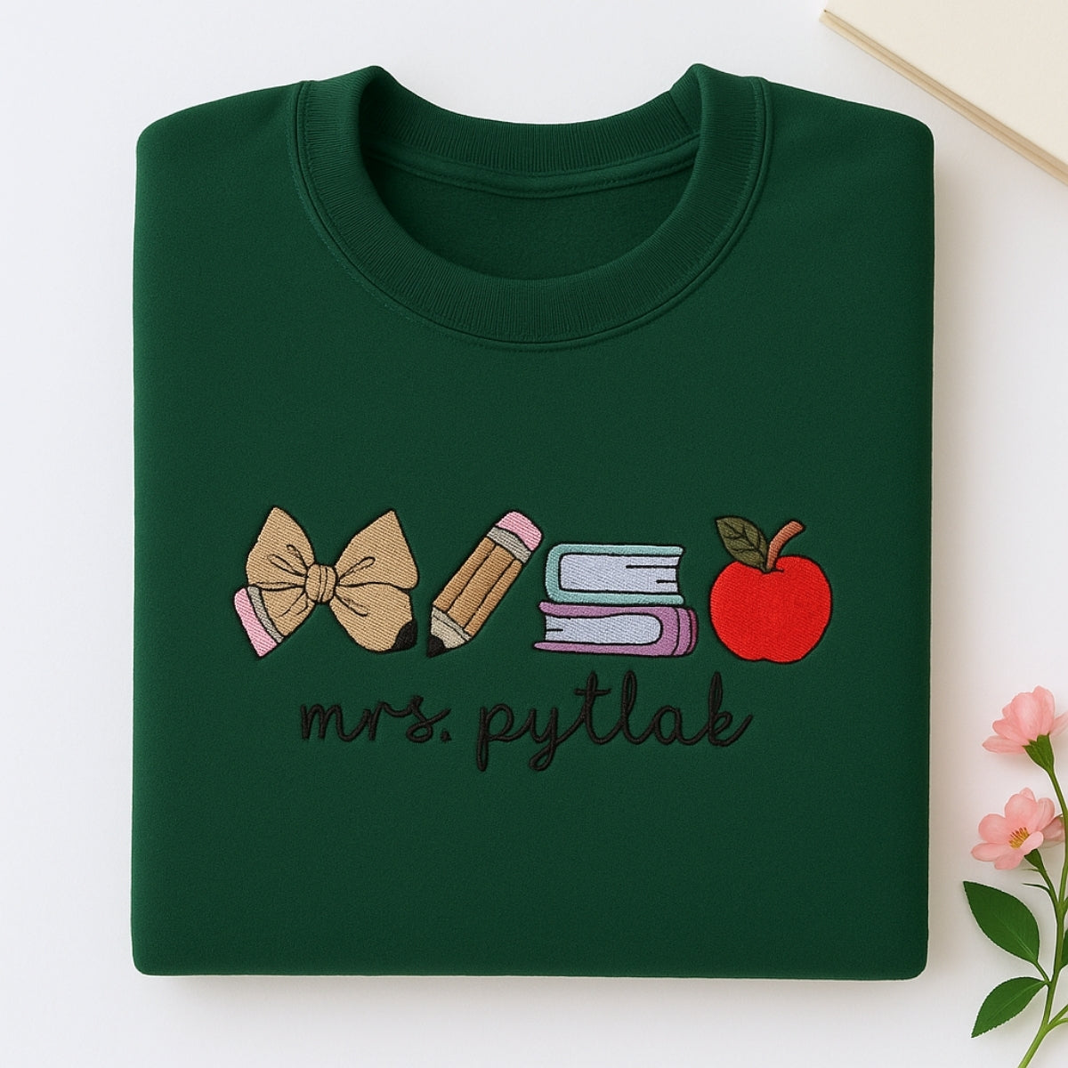 Teacher Custom Hoodies - Personalised Embroidered Sweaters - Perfect Educator Appreciation Gift