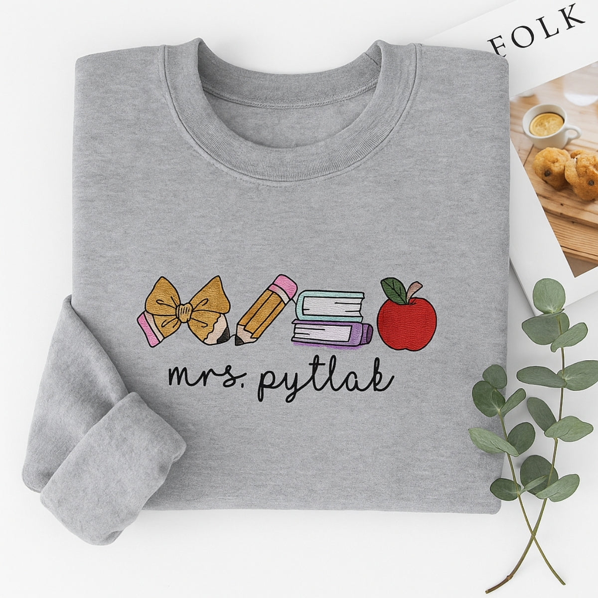 Teacher Custom Hoodies - Personalised Embroidered Sweaters - Perfect Educator Appreciation Gift