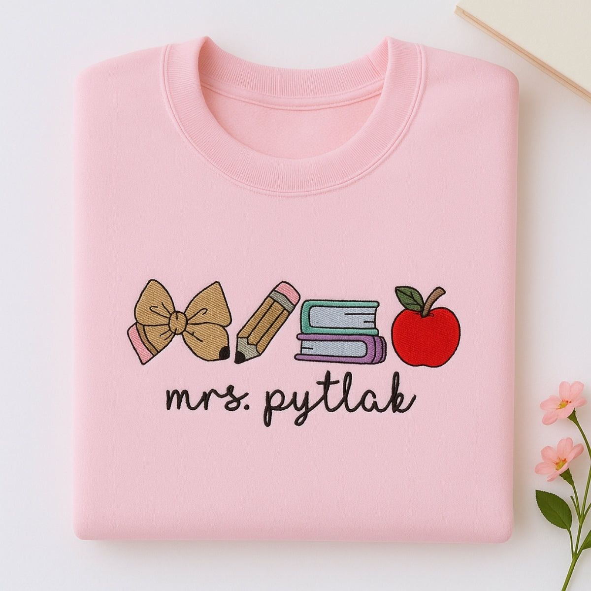 Teacher Custom Hoodies - Personalised Embroidered Sweaters - Perfect Educator Appreciation Gift