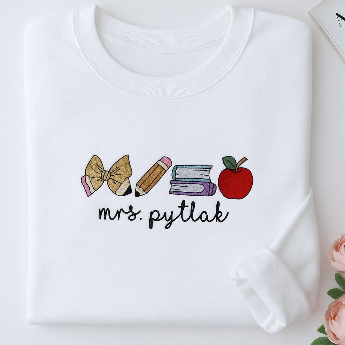Teacher Custom Sweaters - Personalised Educator Embroidered Shirts - Perfect Teacher Gift