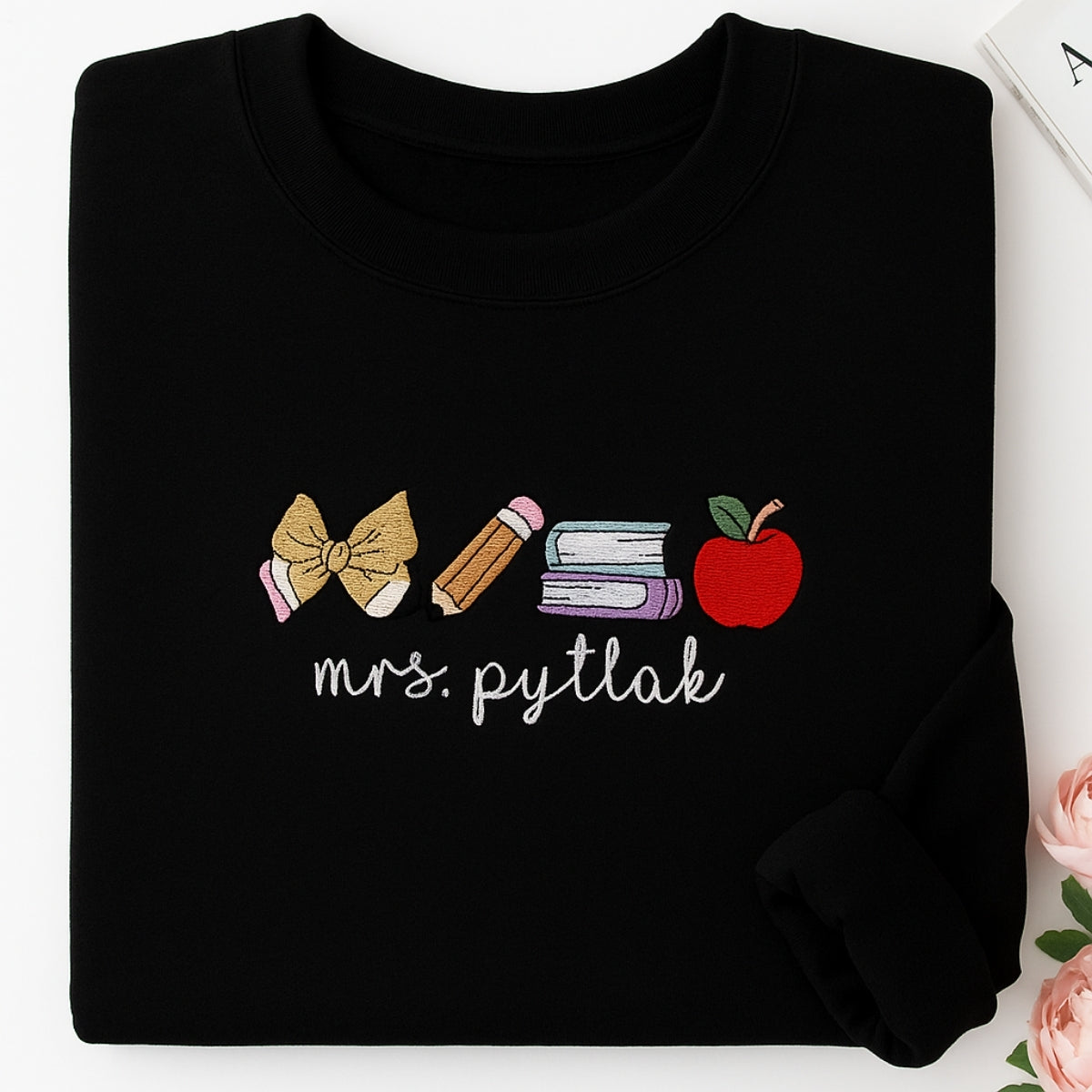 Teacher Custom Sweaters - Personalised Educator Embroidered Shirts - Perfect Teacher Gift