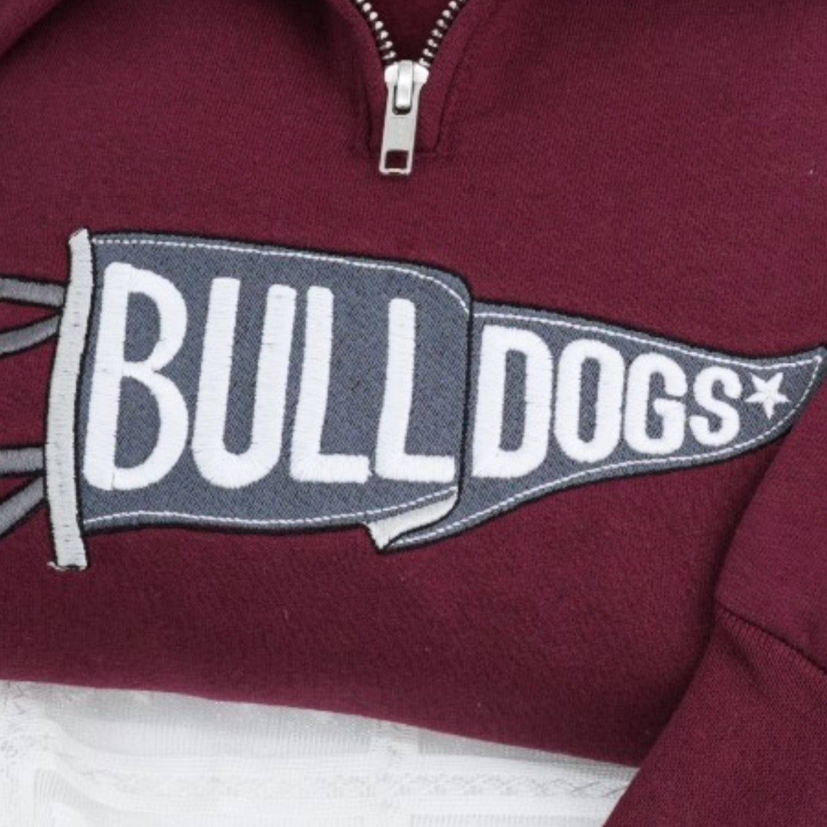 School Sports Custom Embroidered Quarter-Zip Sweatshirt - Team Spirit Fan Gift