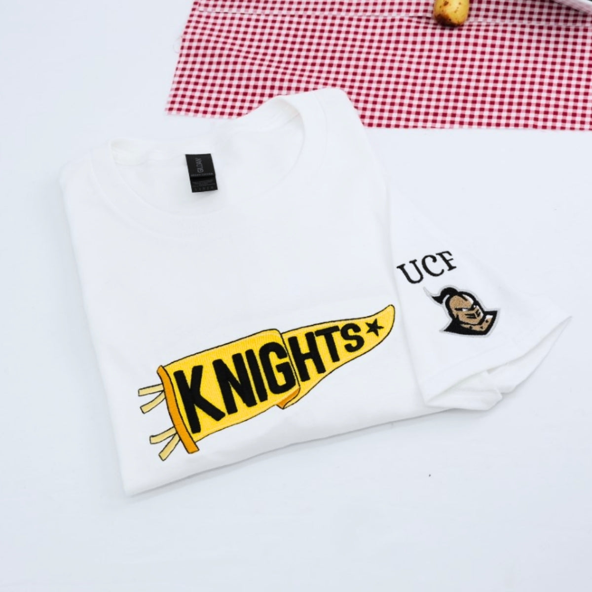 School Sports Custom Embroidered T-Shirt - Team Spirit Fan Apparel - School Pride Gift