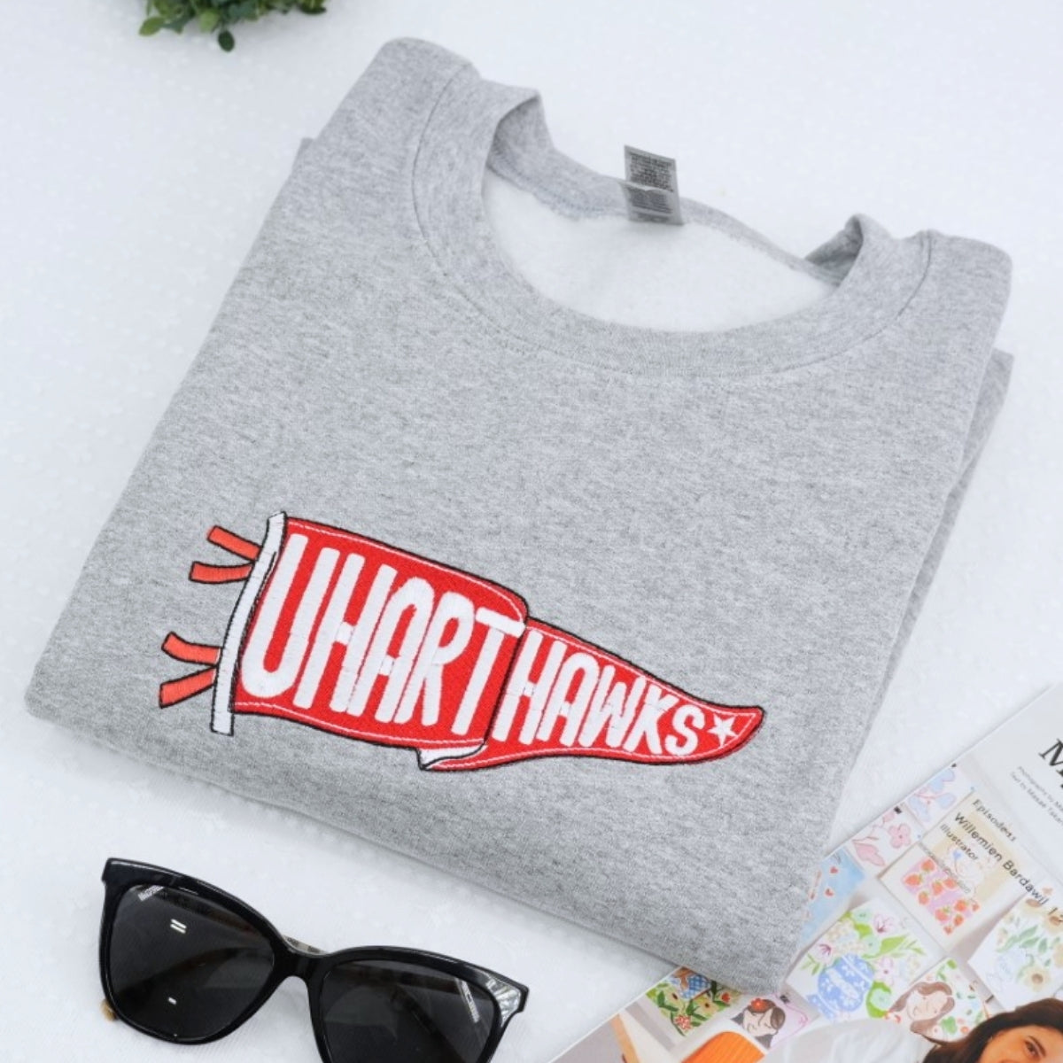 College Team Custom Embroidered Hoodie - University Sweatshirt - School Spirit Gift