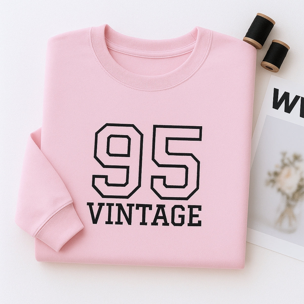 Vintage 1995 Custom Embroidered Hoodie - Retro Sweatshirt - Personalized 30th Birthday Gift