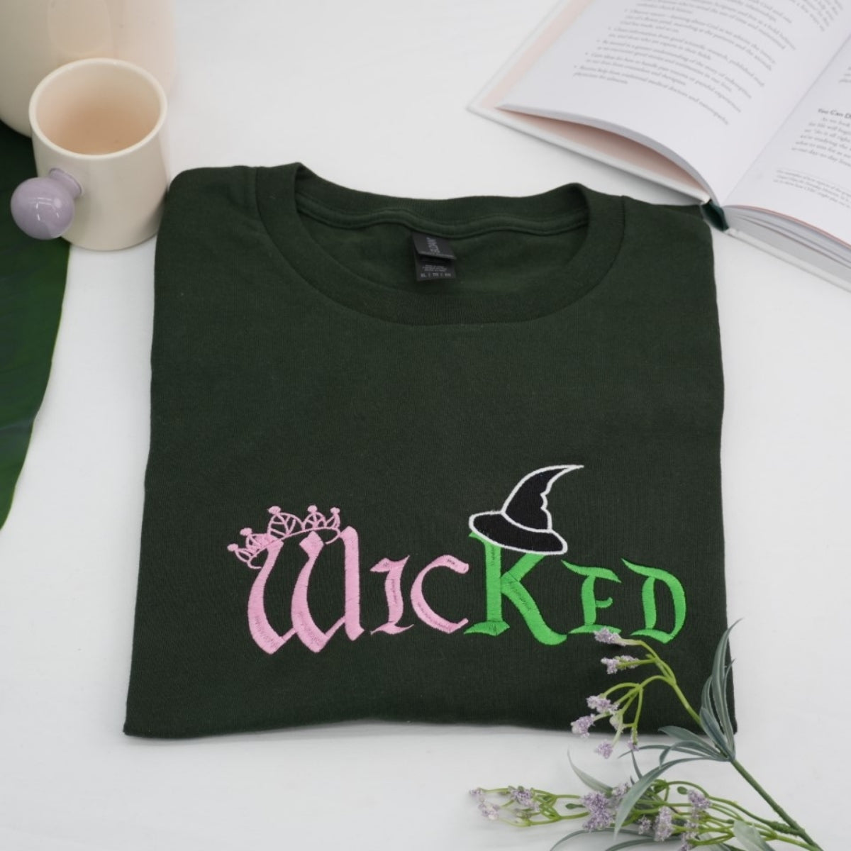 Wicked Witch Crown Custom Embroidered Sweatshirt - Personalized Halloween Gift Hoodie