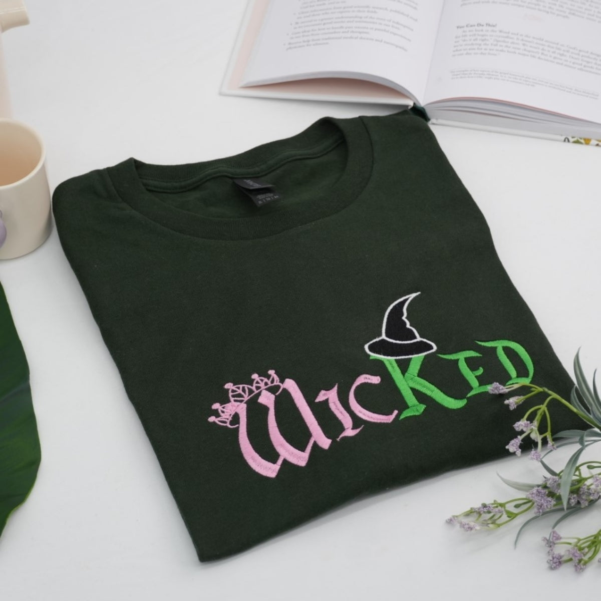 Wicked Witch Crown Custom Embroidered Sweatshirt - Personalized Halloween Gift Hoodie