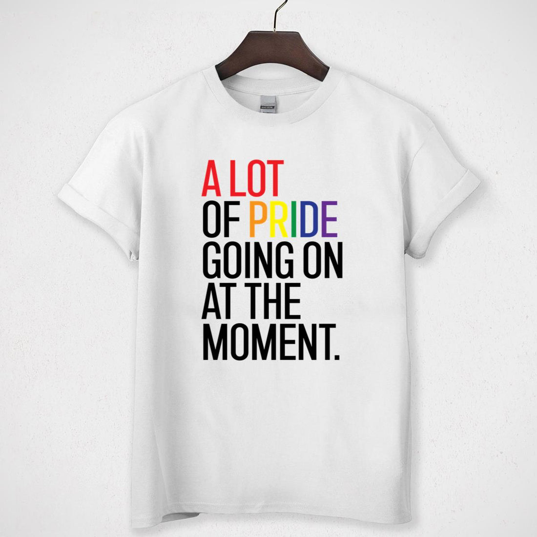 A Lot of Pride Vintage 70s LGBTQ+ Pride Parade Collector Edition Retro Rainbow Unisex T-Shirt 