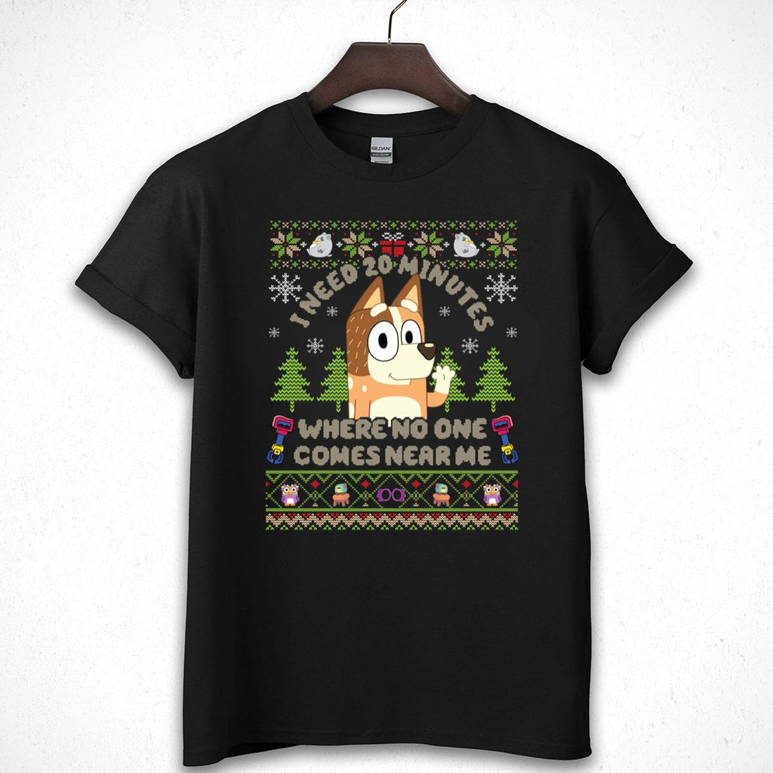 Bluey Retro Chilli Heeler Mom Christmas Sweater Bluey Mum Vintage Unisex Sweatshirt 