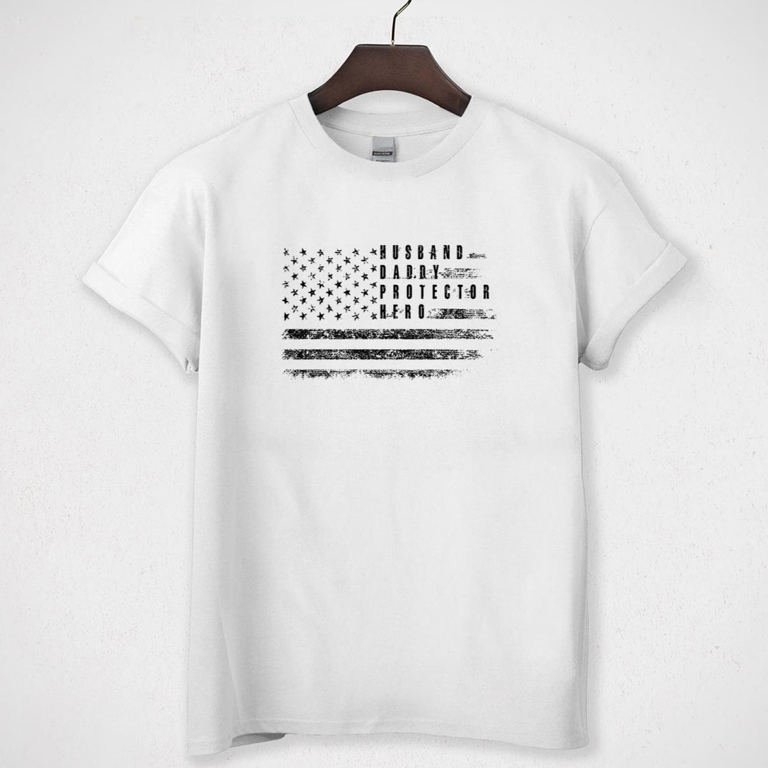 Dad USA Flag Patriotic Vintage Fathers Day Gift For Dad Best Dad Gifts Unisex T-Shirt 