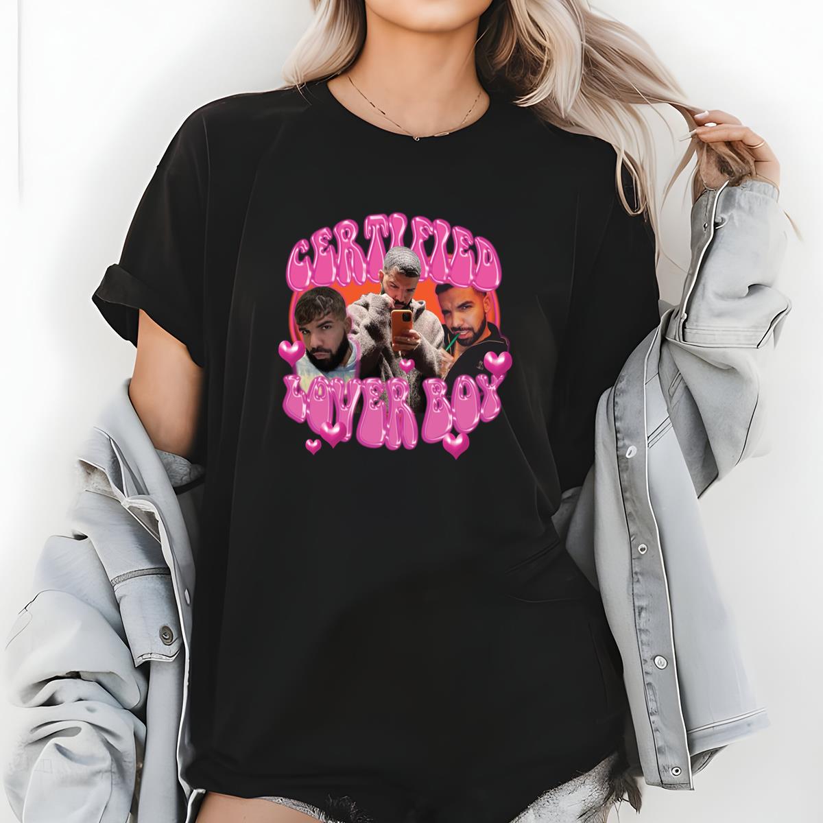 Drake Certified Lover Boy Funny Vintage 2022 Tour Official Fan Black Unisex T-Shirt 