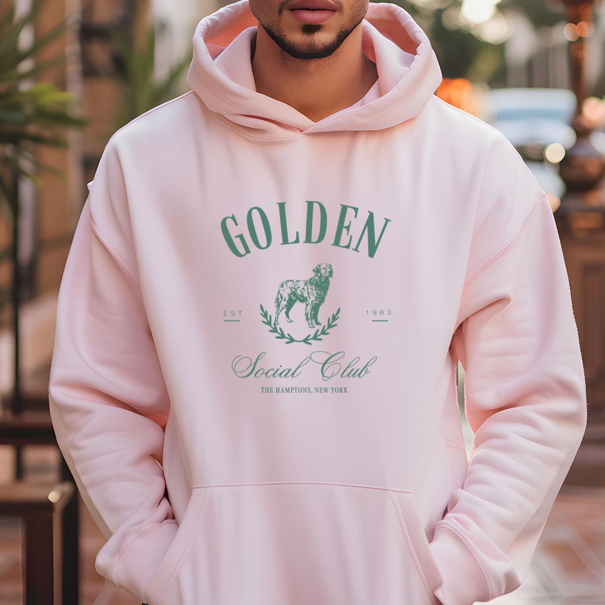 Golden Retriever Social Club Vintage Retro Dog Lover Unisex T-Shirt 