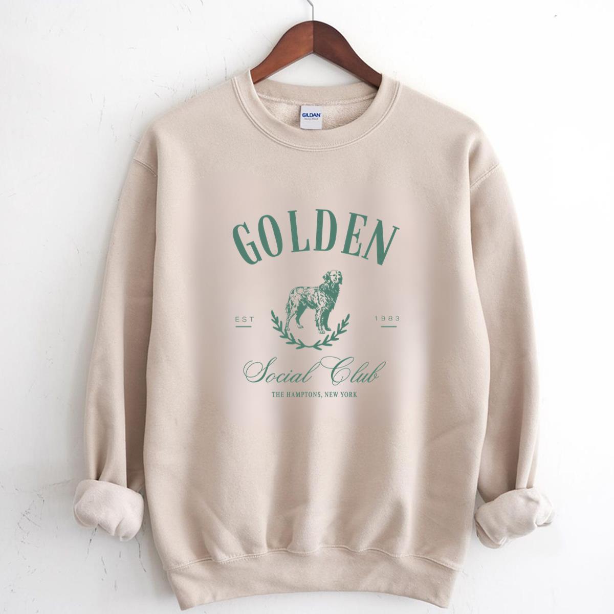 Golden Retriever Social Club Vintage Retro Dog Lover Unisex T-Shirt 