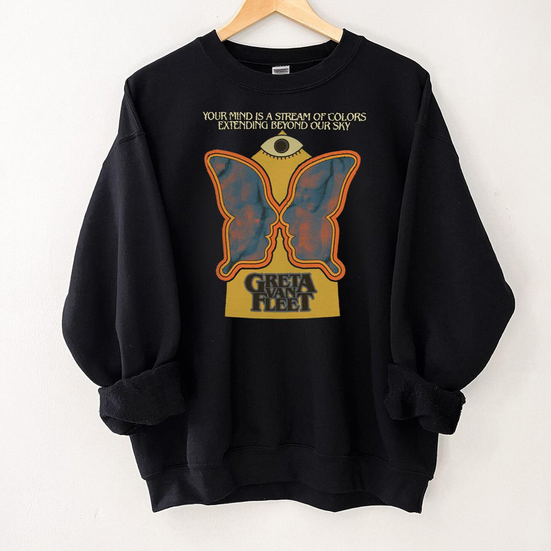 Greta Van Fleet Vintage 2010s Rock Band Tour Official Fan Light My Love Lyric Black Unisex T-Shirt 