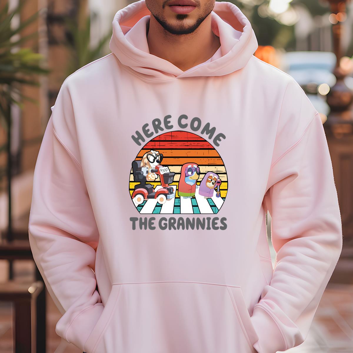 Here Come The Grannies Funny Dog and Friend Vintage 90s Retro Collector Edition Unisex Crewneck Shirt 