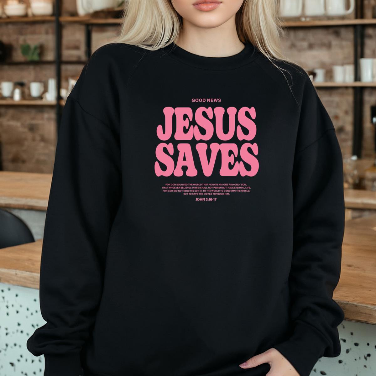 Trendy Christian Sweatshirt Jesus Apparel Christian Unisex Pullover 