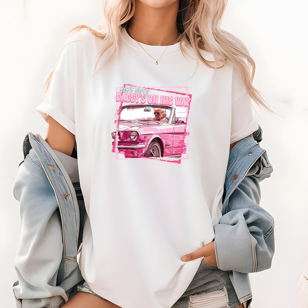 TrumMp Daddy On His Way Vintage 2020s Political Collector Edition Unisex T-Shirt 